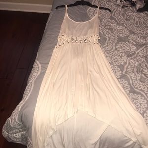 A white high low dress!